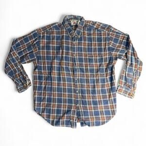 Vintage American Blue Flannel Size XXL